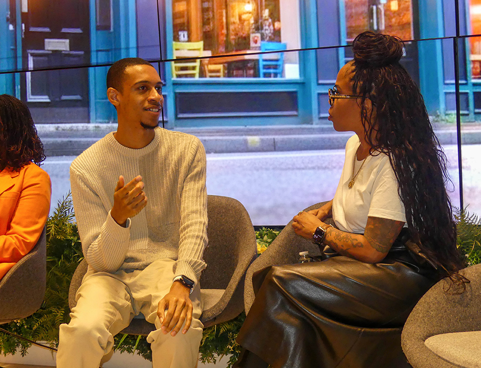 Creativity for Growth — professionals connecting at a networking event